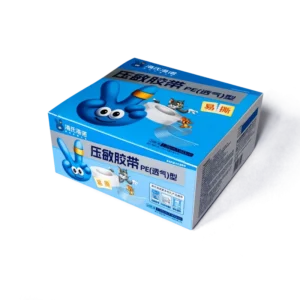 Custom Printed Ivory Board Paper Box with Matte Lamination and Embossing for Medical Adhesive Tape Packaging