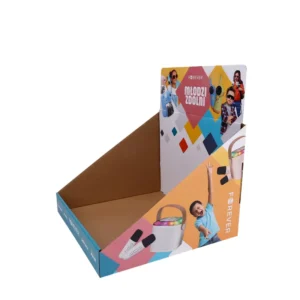 Custom Printed Kraft Paper Cardboard Counter Display Box