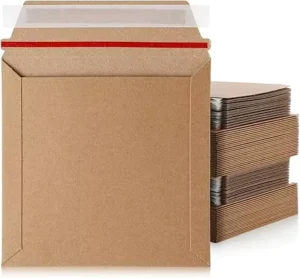 Custom Printed Kraft Paper Clothing Packaging Envelope with Thank You Card for Shipping
