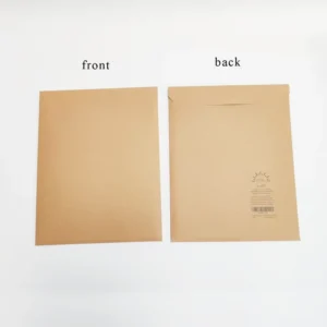 Custom Printed Kraft Paper Document Envelope with String and Button Closure