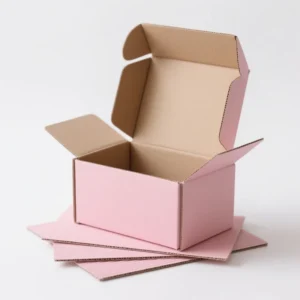 Custom Printed Kraft Paper Food Container Box with Recycled Cardboard and Lamination