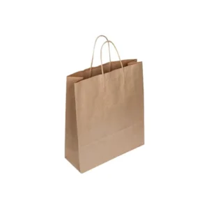 Custom Printed Kraft Paper Shopping Bags with Handles