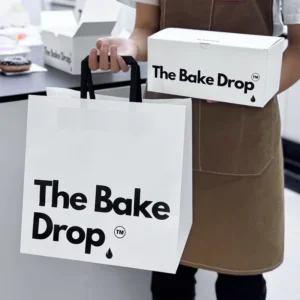Custom Printed Kraft Paper Takeaway Bags for Bakery and Food Packaging