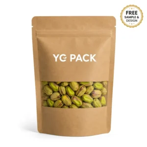 Custom Printed Kraft Ziplock Food Bag Free Sample& Design for Snacks Eco friendly Durable PremiumQuality Heat Sealable