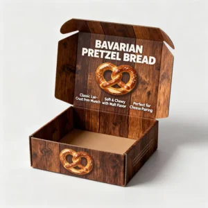 Custom Printed Logo Bread and Pizza Packaging Mailer Box, Corrugated Cardboard Shipping Packaging