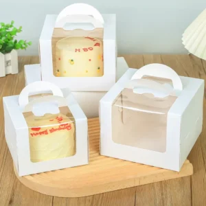 Custom Printed Logo Cake Food Packaging Paper Box