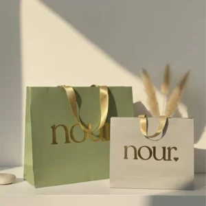Custom-Printed Logo Eco-Friendly Ivory Board Cardboard Bags for Craft Use