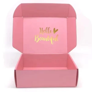 Custom Printed Logo Eco-Friendly Self-Erecting Kraft Paper Packaging Boxes