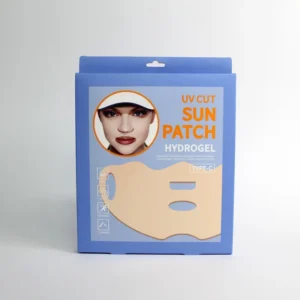 Custom Printed Logo Ivory Paper Cosmetics Packaging Box Face Mask Paper Hanging Box Sunscreen Patch Package Box