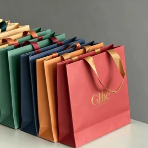 Custom Printed Logo Recyclable Kraft White Card Paper Tote Bag Light Luxury Appearance 6 9kg Load Bearing Multipurpose Packaging