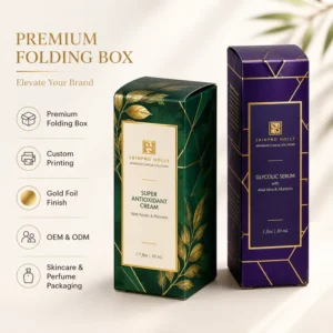 Custom Printed Luxury Folding Carton Gift Box for Perfume Bottles