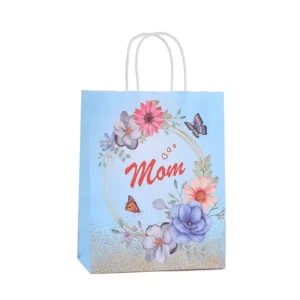 Custom Printed Luxury Kraft Paper Classic Shopping Bags with Logo Eco Friendly & Recyclable High Quality for Retail Packaging