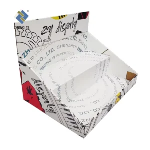 Custom Printed Multi-Function Tiered Countertop Paper Display Box