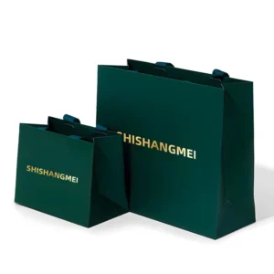 Custom Printed Paper Shopping Bags for Boutique Clothing and Shoes Packaging
