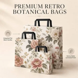 Custom Printed Paper Shopping Bags with Paper Tape Handles Glossy or Matte Lamination for Clothing
