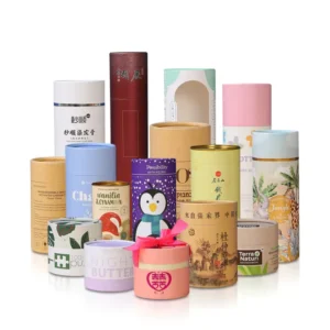 Custom Printed Paper Tube Tea Canister for Loose Leaf Tea Storage