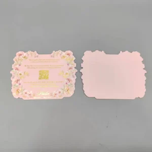 Custom Printed Paper Velvet Lining Folding Rectangle Envelope with Gold Stamping for Gift Candy & Food Shopping & Mailing