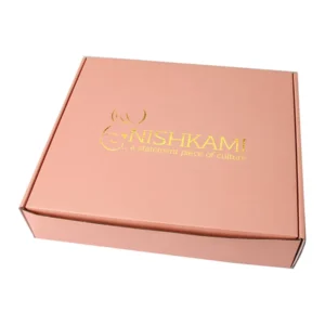 Custom Printed Pink Packaging Paper Mailing Boxes with Hot Foil