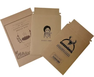 Custom Printed Poly Kraft Paper Rigid Mailer Flat Envelopes A4 A5 for Shipping Photos Documents Cards CMYK Printed