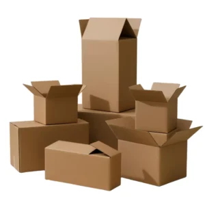 Custom Printed Portable Corrugated Cardboard Shipping Mailer Moving Delivery Packaging Boxes with Embossing Kraft