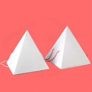 Custom Printed Pyramid Pastry Food Packaging Box with Levels