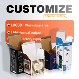 Custom Printed Recyclable Cardboard Folding Carton Packaging Box