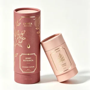 Custom Printed Recyclable Cylindrical Cardboard Canister for Coffee, Food, or Skincare