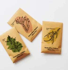 Custom Printed Recycled Craft Paper Small Storage Bag Kid Gardening Plant Vegetable Herb Flower Seeds Packets Envelope