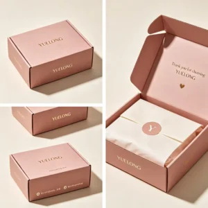 Custom Printed Recycled Hot Pink Mailer Gift Craft Box Card Box Packaging Private Label Shipping Box