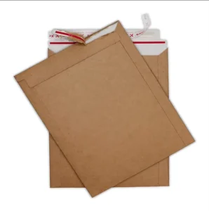 Custom Printed Rigid Document Packaging Mail Flat Cardboard Envelopes Eco friendly Paper Envelopes