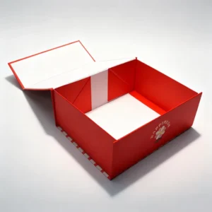 Custom Printed Rigid Paperboard Gift Box with Magnetic Closure, Folding