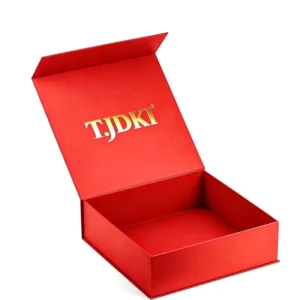 Custom Printed Rigid Paperboard Magnetic Closure Gift Box with Matt Lamination, Recycled Materials, Sponge Lining