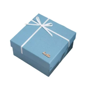Custom Printed Stamped Rigid Cardboard Gift Box Recyclable Paperboard Custom Size