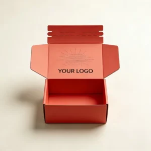 Custom Printed Tape Zipper Kraft Paper Shipping Mailer Box Recyclable Corrugated Cardboard Gift Box