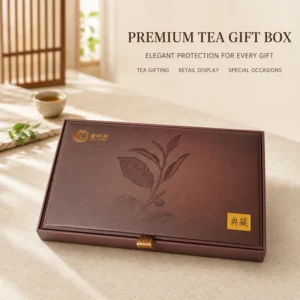 Custom Printed Tea Gift Paper Box Rigid Design for Retail Brand Packaging and Display