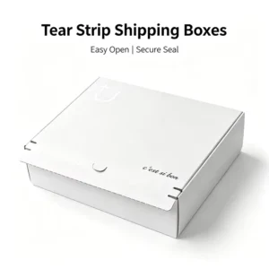 Custom Printed Tear Strip Mailer Box Corrugated Shipping Packaging Box For E Commerce Delivery