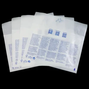 Custom Printed Translucent Glassine Paper Packaging Bags For Clothing Eco Friendly Biodegradable Self Seal Apparel Envelopes