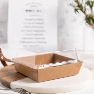 Custom Printed White Cardboard Cake Box With Clear Window Embossed Dessert Box Packaging for Sushi