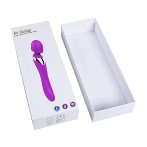 Custom Printed White Paper Cardboard Lid Electronic Packaging Box for Adult Toy