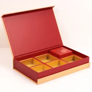 Custom Printing Luxury Mooncake Gift Box With Plastic