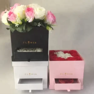 Custom Printing Plane Color Paper Gift Box Flower Boxes with Drawer