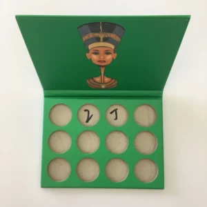 Custom Private Label Empty Cardboard Makeup Eyeshadow Palette High-Pigment