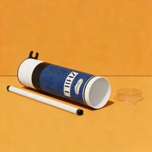 Custom Push Pop Sushi Paper Tube Packaging Sushi Push Pop Container Cylinder Push Up Paper Tube Packaging