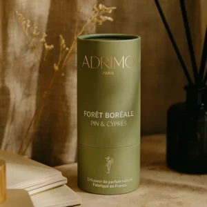 Custom Recyclable Aroma Diffuser Kraft Cardboard Cylinder Candle Paper Tube Perfume Magnetic Gift Box Set Packaging