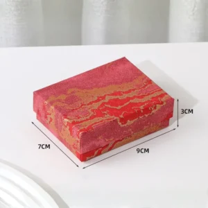 Custom Recyclable Art Paper Rigid Box 7 x 9 x 3 cm with Lamination and UV Finish for Gifts