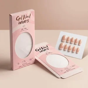 Custom Recyclable Cardboard Empty Press-On Nail Storage and Display Box