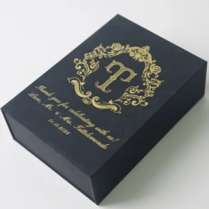 Custom Recyclable Cardboard Rigid Magnetic Folding Box with Foil