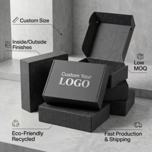 Custom Recyclable Corrugated Cardboard Mailer Shipping Box for Small Business