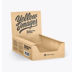 Custom Recyclable Corrugated Retail Counter Display Box with UV Coating and Sponge Lining