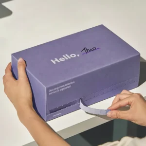 Custom Recyclable Corrugated Self-Sealing Mailer Shipping Box with Tear Strip Printing